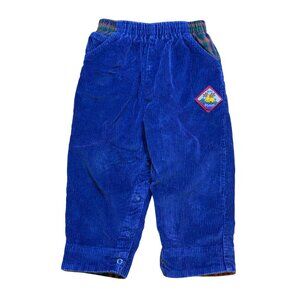 Vintage 90s Osh Kosh Baby B'Gosh Corduroy Pants Elastic Waist Snaps 24M